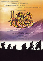n early promotional poster for the Peter Jackson Lord of the Rings trilogy depicted the Fellowship of the Ring travelling through mountains.