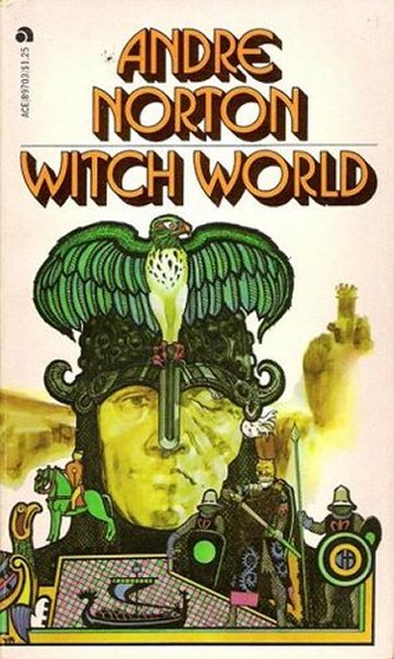 The original cover for the first Witch World book, appropriately titled, The Witch World.